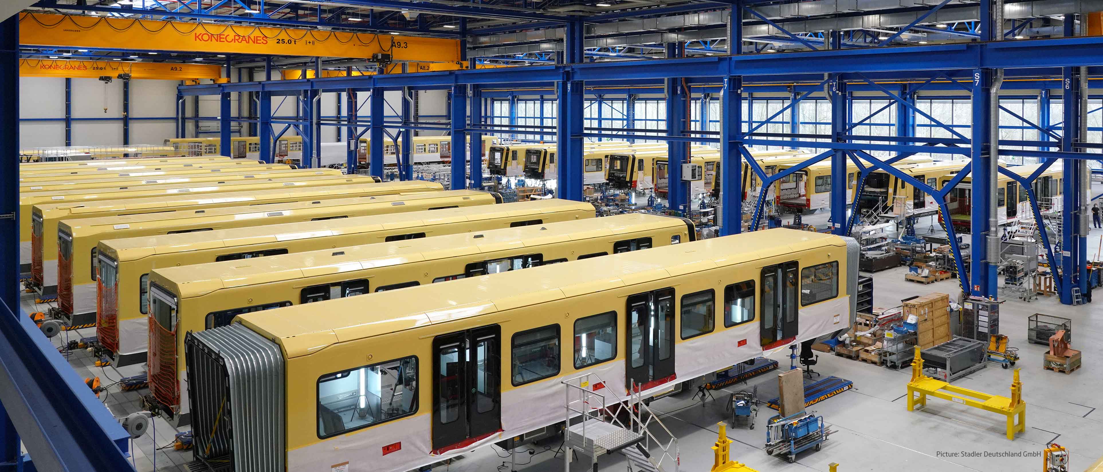 Sistemi di trasporto e movimentazione per la produzione di Bus e binari
