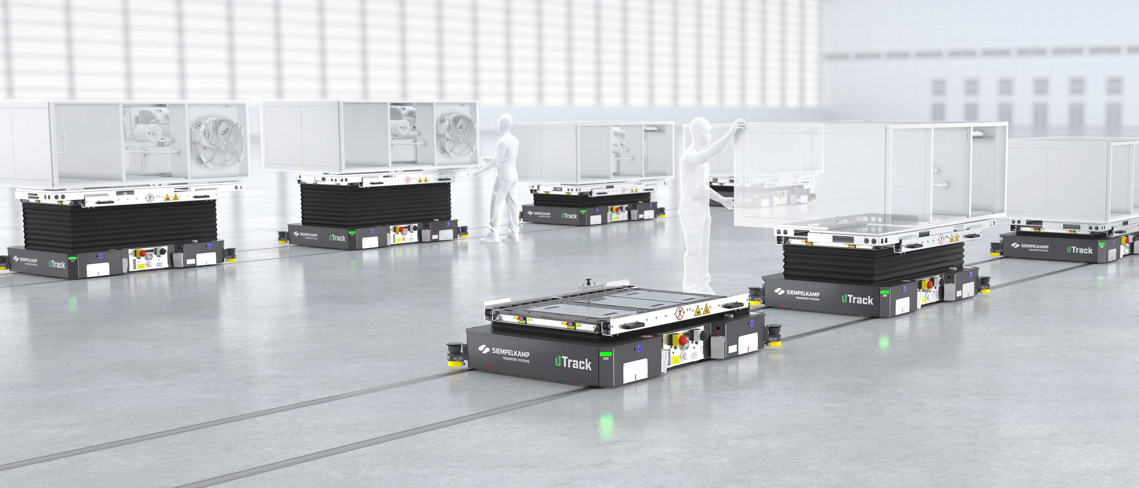 uTrack﻿ - The heavy-duty AGV with variable chassis design