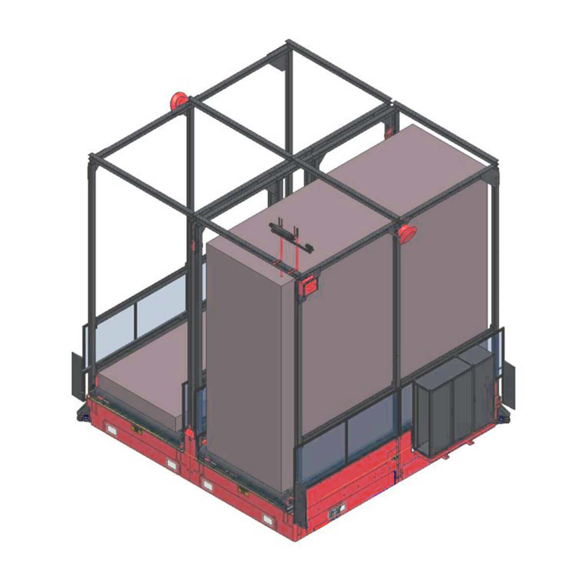 Transport von Holzstapel (Magazintransport Holzindustrie)