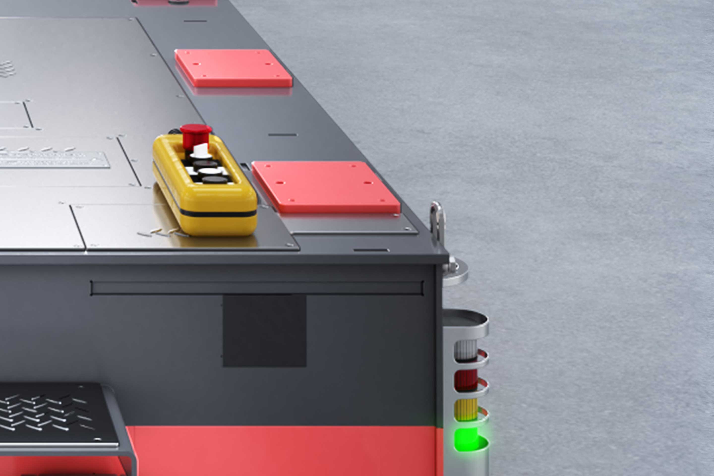 Steuerung von fahrerlosen Transportsystemen
